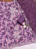 Premium Jam cotton Print with Beutiful Embroidery work additional sarvoski work