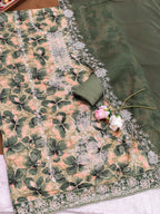 Premium Jam cotton Print with Beutiful Embroidery work additional sarvoski work
