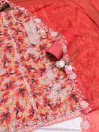 Premium Jam cotton Print with Beutiful Embroidery work additional sarvoski work