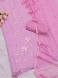 Pure Roman Silk With Beutiful Beads Work