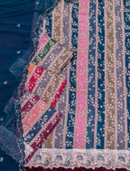 Premium Jam cotton Print with Beutiful Embroidery work additional sarvoski work