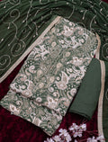 Premium Jam cotton Print with Beutiful Embroidery work additional sarvoski work
