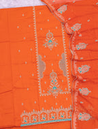Pure Jaam Cotton Khatli Handwork Designer Suit with Pure Dupatta | My Suit Factory