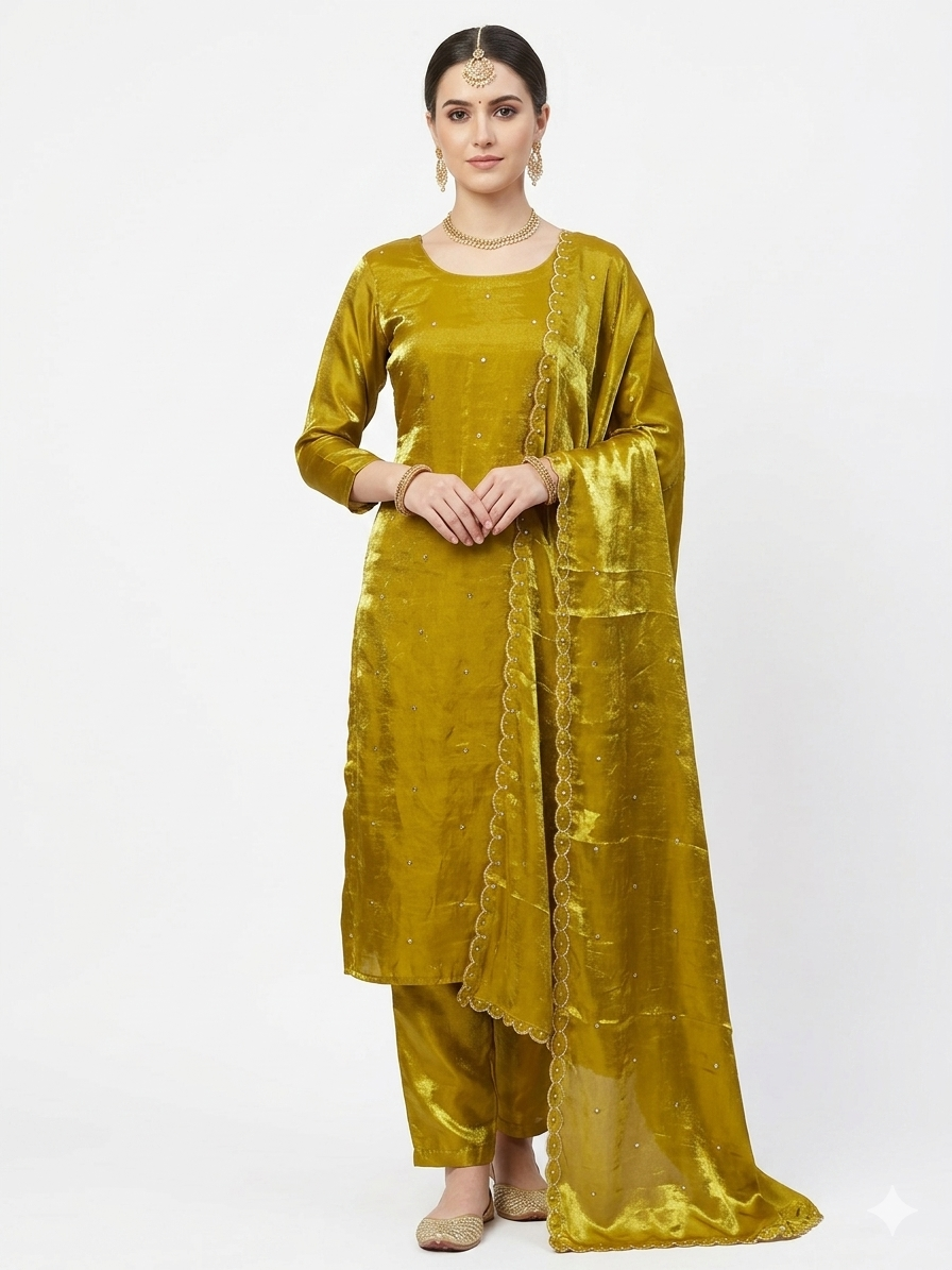PREMIUM FENDY SILK SEQUENCE WORK SUIT