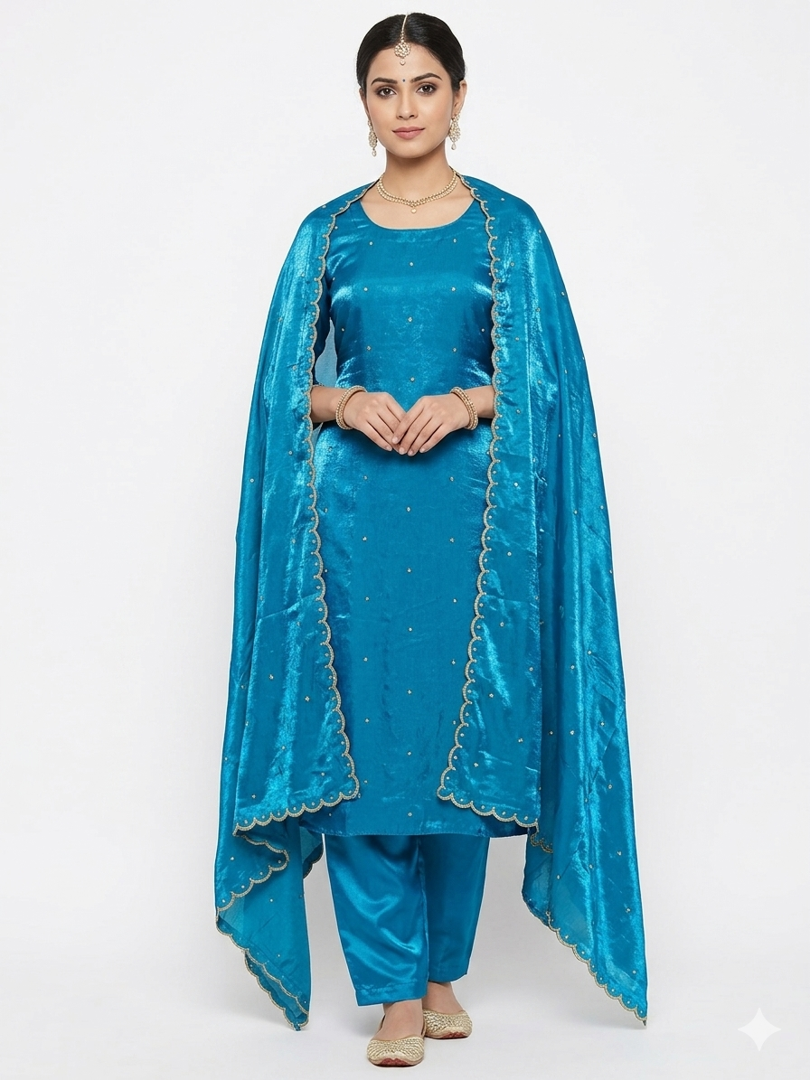 PREMIUM FENDY SILK SEQUENCE WORK SUIT