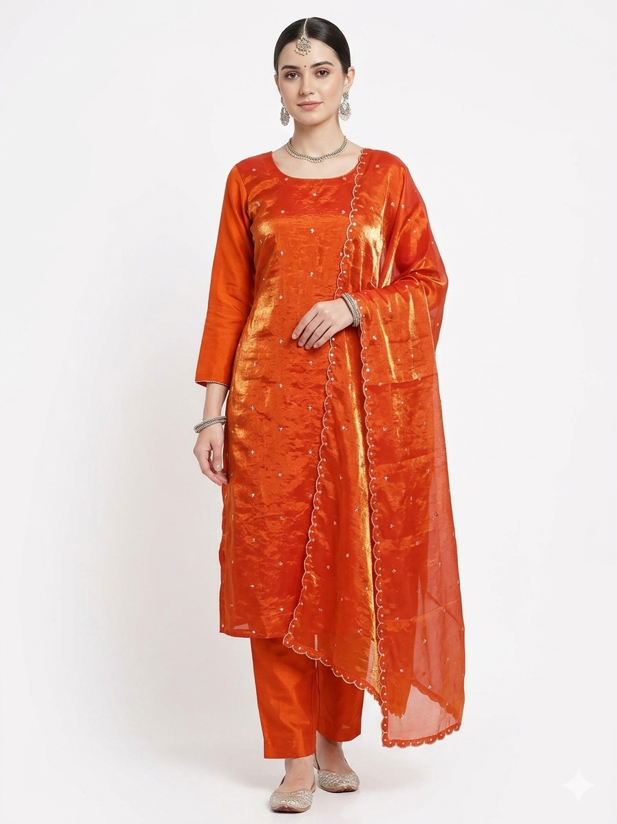 PREMIUM FENDY SILK SEQUENCE WORK SUIT