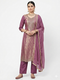 👑 ROYAL PREMIUM NC JACQUARD UNSTITCHED SUIT WITH BEAUTIFUL JARKAN WORK & DESIGNER LOOK