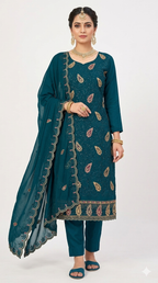 PREMIUM HEAVY STAR GEORGETTE WITH BYUTIFULL SEQUANCE WORK
