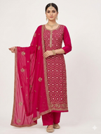 👑 ROYAL PREMIUM HEAVY GEORGETTE PARTY WEAR SUIT WITH BEAUTIFUL SEQUENCE WORK & DESIGNER LOOK ✨