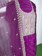 ROYAL PREMIUM GLASS ORGANZA UNSTICHED SUIT