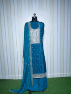 ROYAL PREMIUM GLASS ORGANZA UNSTICHED SUIT