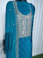 ROYAL PREMIUM GLASS ORGANZA UNSTICHED SUIT