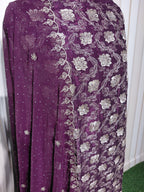 💎 PREMIUM CRUNCHY SILK UNSTITCHED SUIT WITH HEAVY EMBROIDERY WORK & DIAMOND WORK WITH INNER ✨