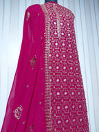 👑 ROYAL PREMIUM HEAVY GEORGETTE PARTY WEAR SUIT WITH BEAUTIFUL SEQUENCE WORK & DESIGNER LOOK ✨