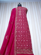 👑 ROYAL PREMIUM HEAVY GEORGETTE PARTY WEAR SUIT WITH BEAUTIFUL SEQUENCE WORK & DESIGNER LOOK ✨
