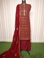 👑 ROYAL PREMIUM HEAVY GEORGETTE PARTY WEAR SUIT WITH BEAUTIFUL SEQUENCE WORK & DESIGNER LOOK ✨
