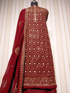 👑 ROYAL PREMIUM HEAVY GEORGETTE PARTY WEAR SUIT WITH BEAUTIFUL SEQUENCE WORK & DESIGNER LOOK ✨