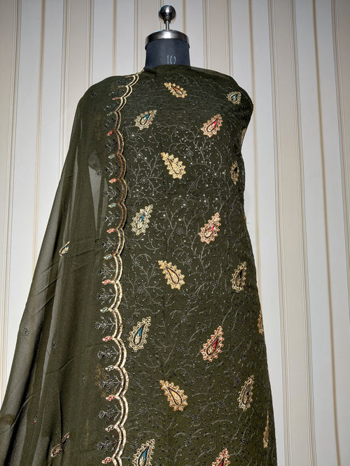 PREMIUM HEAVY STAR GEORGETTE WITH BYUTIFULL SEQUANCE WORK