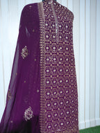 👑 ROYAL PREMIUM HEAVY GEORGETTE PARTY WEAR SUIT WITH BEAUTIFUL SEQUENCE WORK & DESIGNER LOOK ✨
