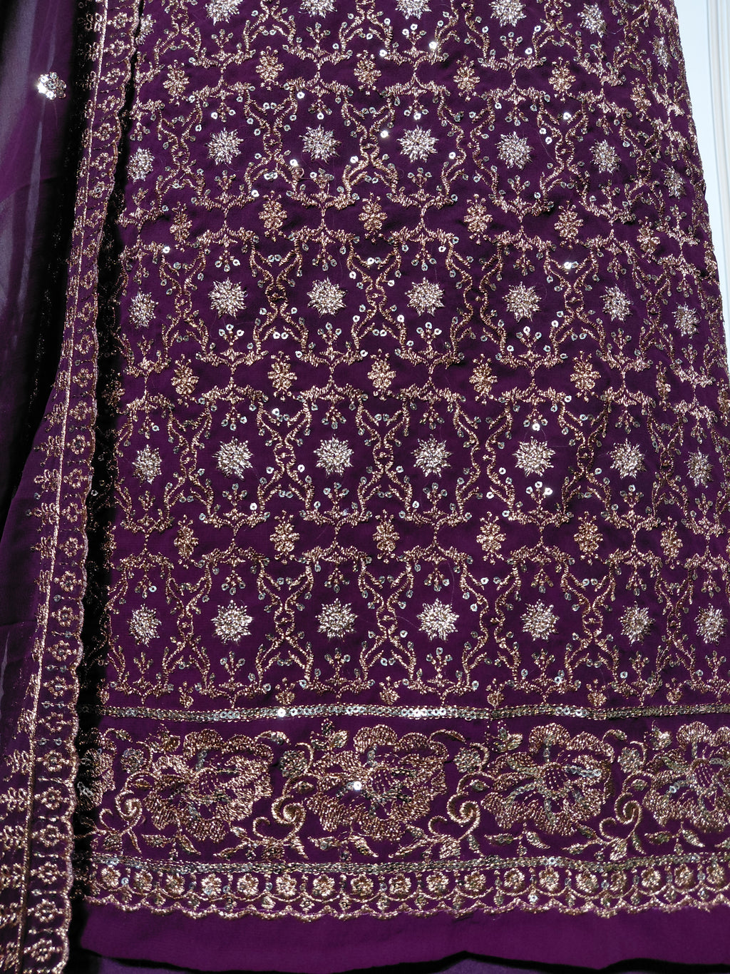 👑 ROYAL PREMIUM HEAVY GEORGETTE PARTY WEAR SUIT WITH BEAUTIFUL SEQUENCE WORK & DESIGNER LOOK ✨