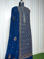 👑 ROYAL PREMIUM HEAVY GEORGETTE PARTY WEAR SUIT WITH BEAUTIFUL SEQUENCE WORK & DESIGNER LOOK ✨