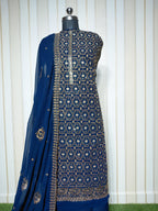 👑 ROYAL PREMIUM HEAVY GEORGETTE PARTY WEAR SUIT WITH BEAUTIFUL SEQUENCE WORK & DESIGNER LOOK ✨