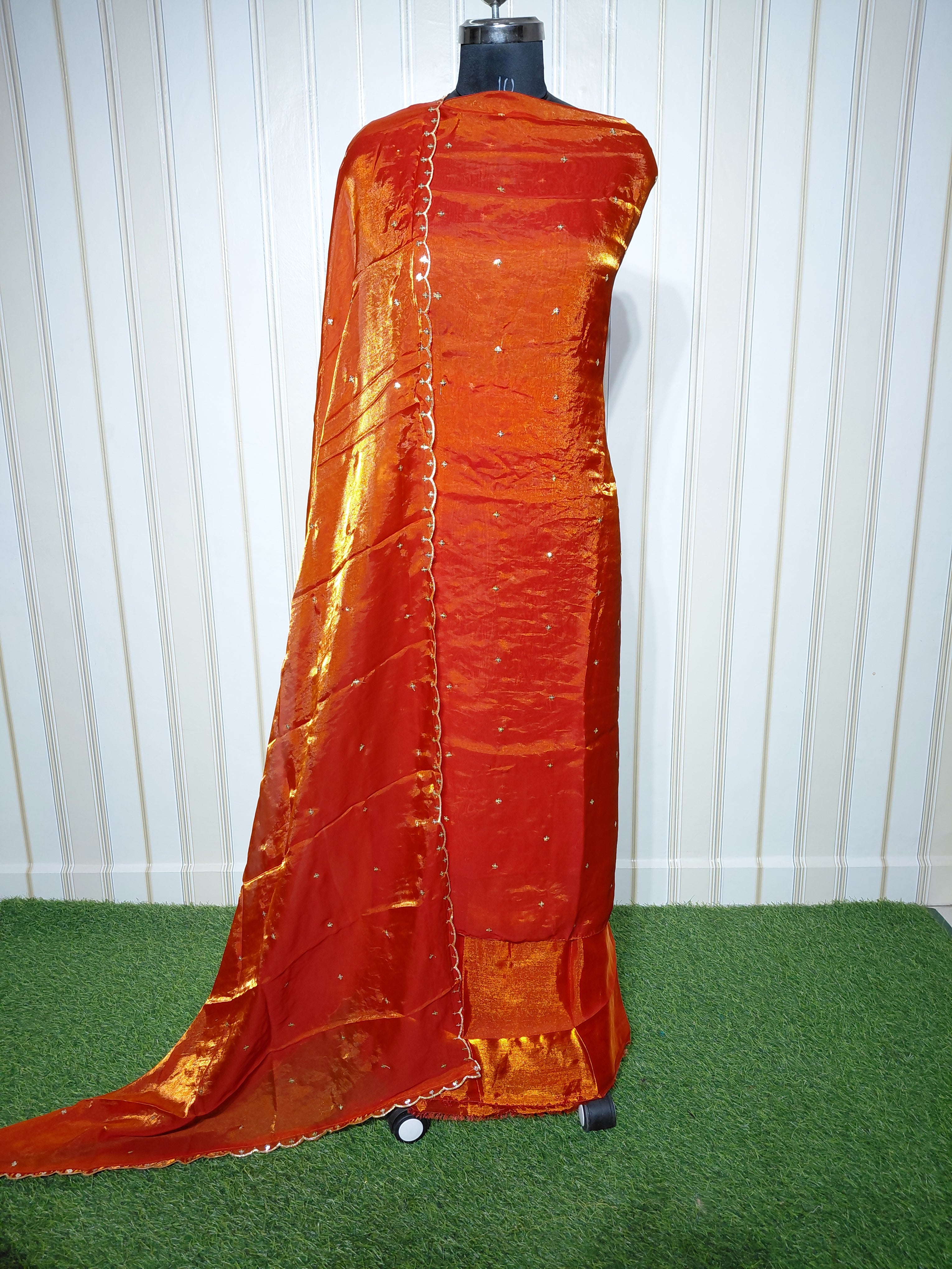 PREMIUM FENDY SILK SEQUENCE WORK SUIT