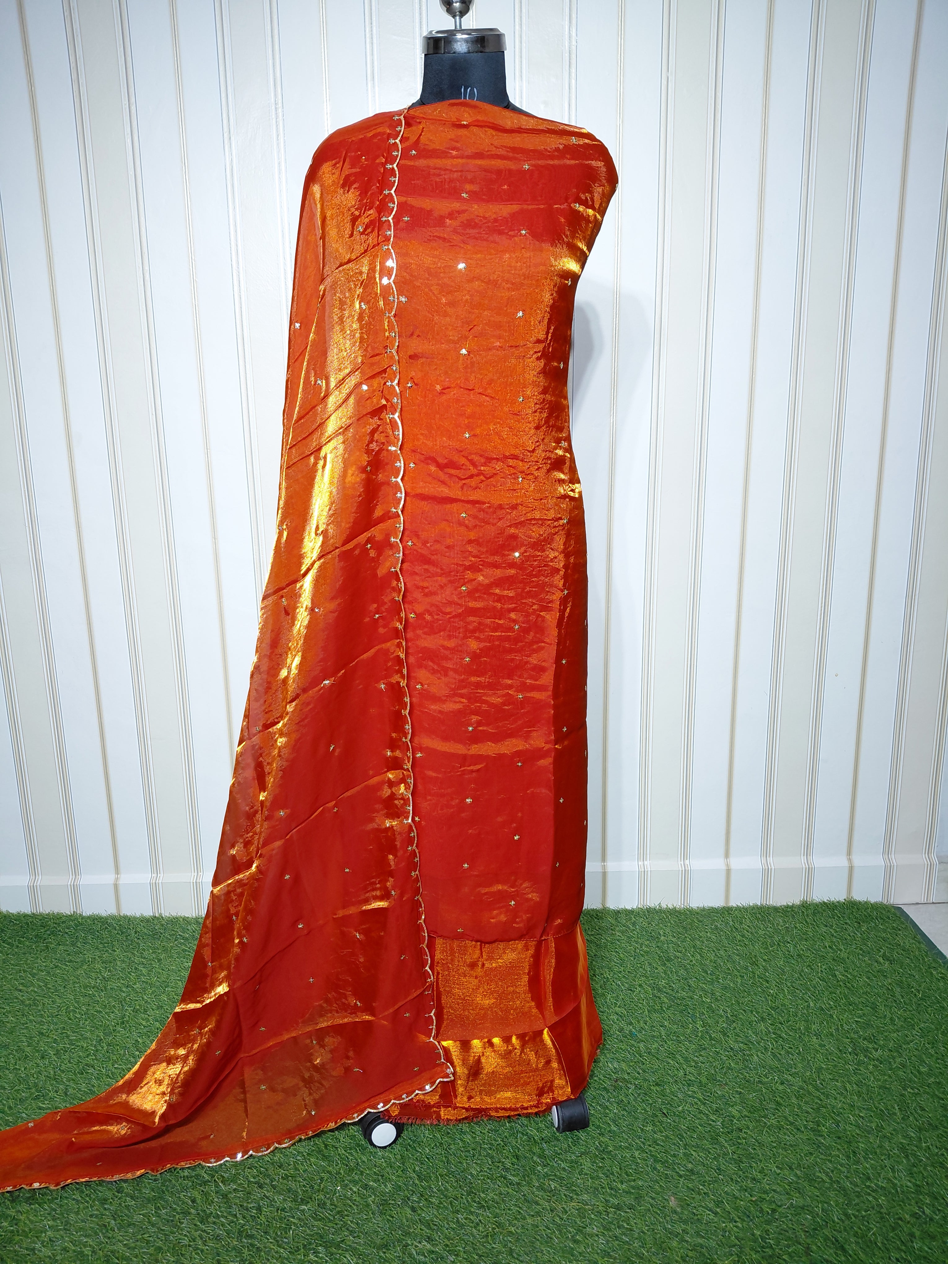 PREMIUM FENDY SILK SEQUENCE WORK SUIT
