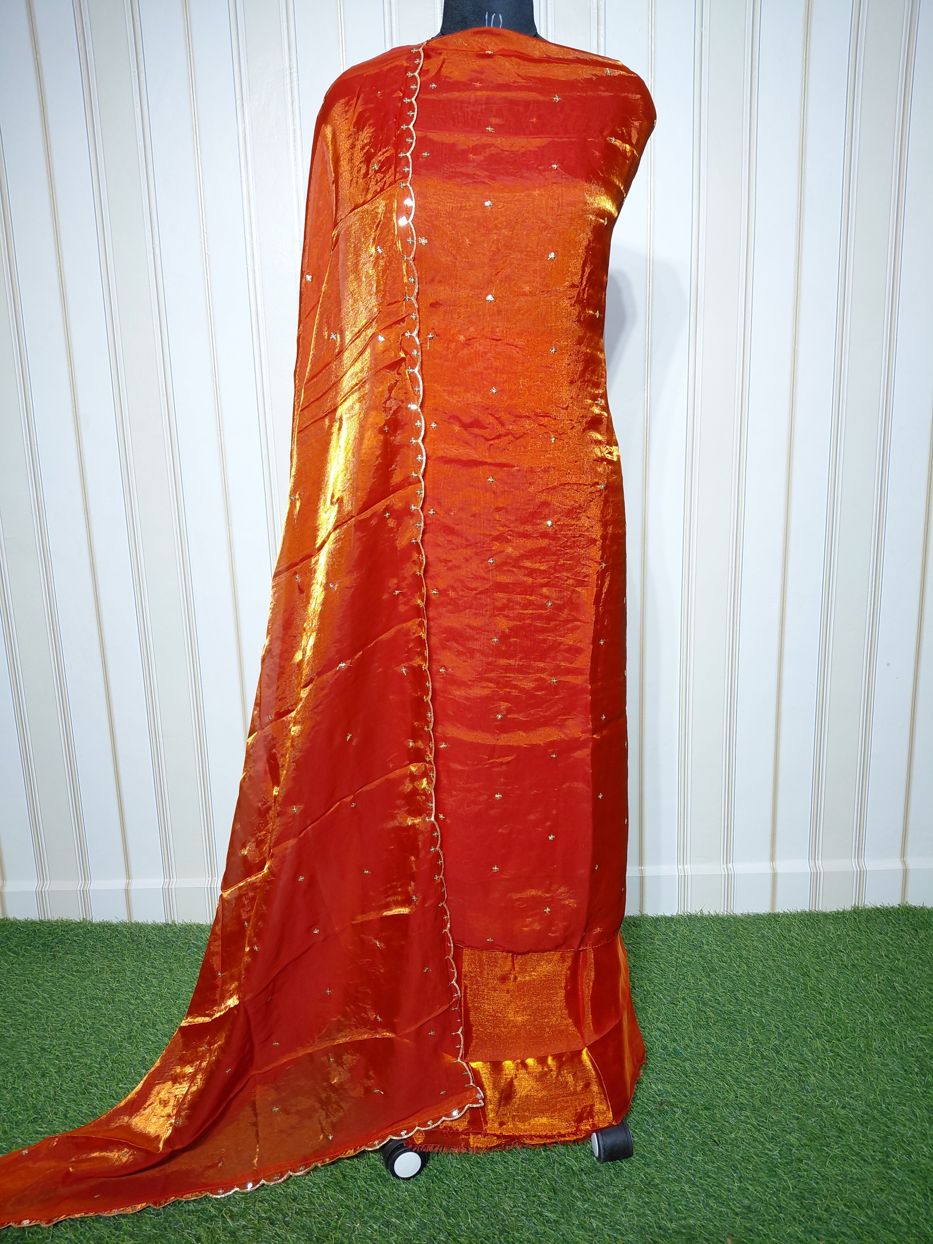 PREMIUM FENDY SILK SEQUENCE WORK SUIT