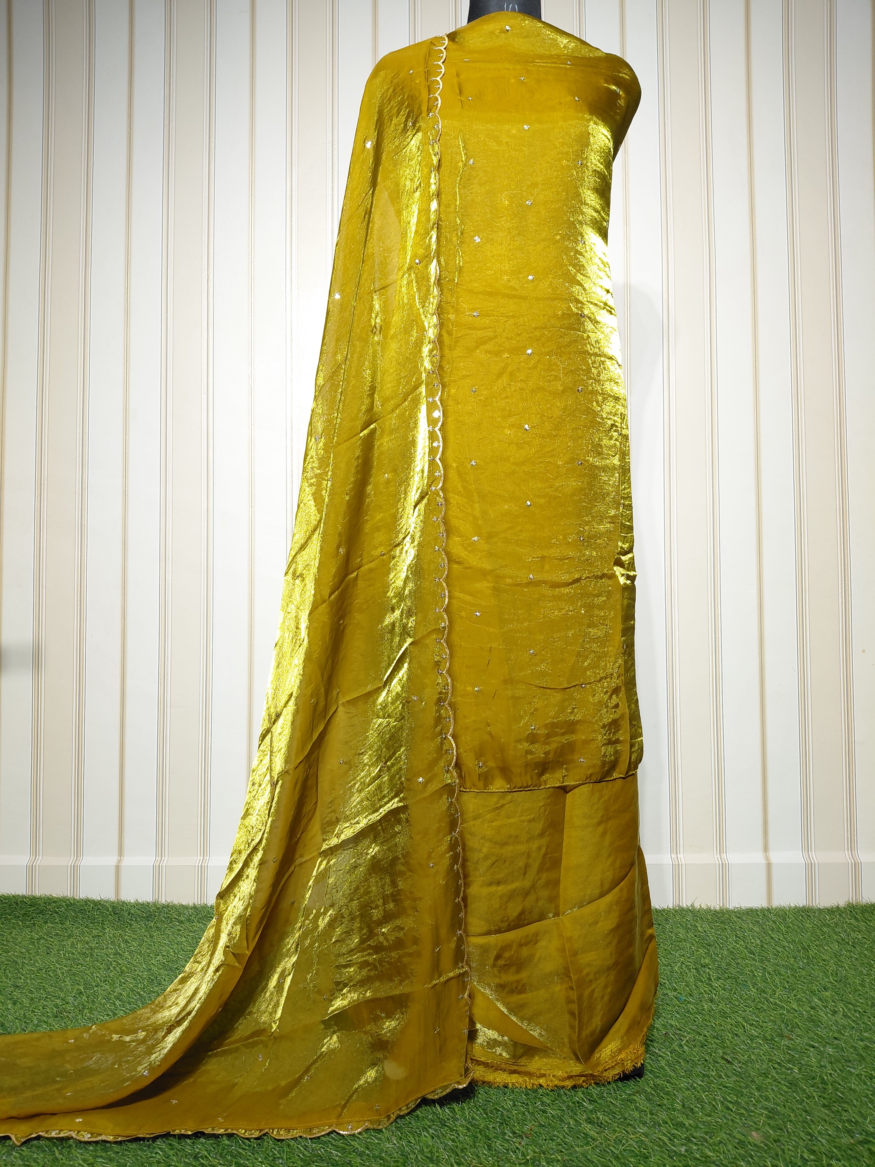 PREMIUM FENDY SILK SEQUENCE WORK SUIT