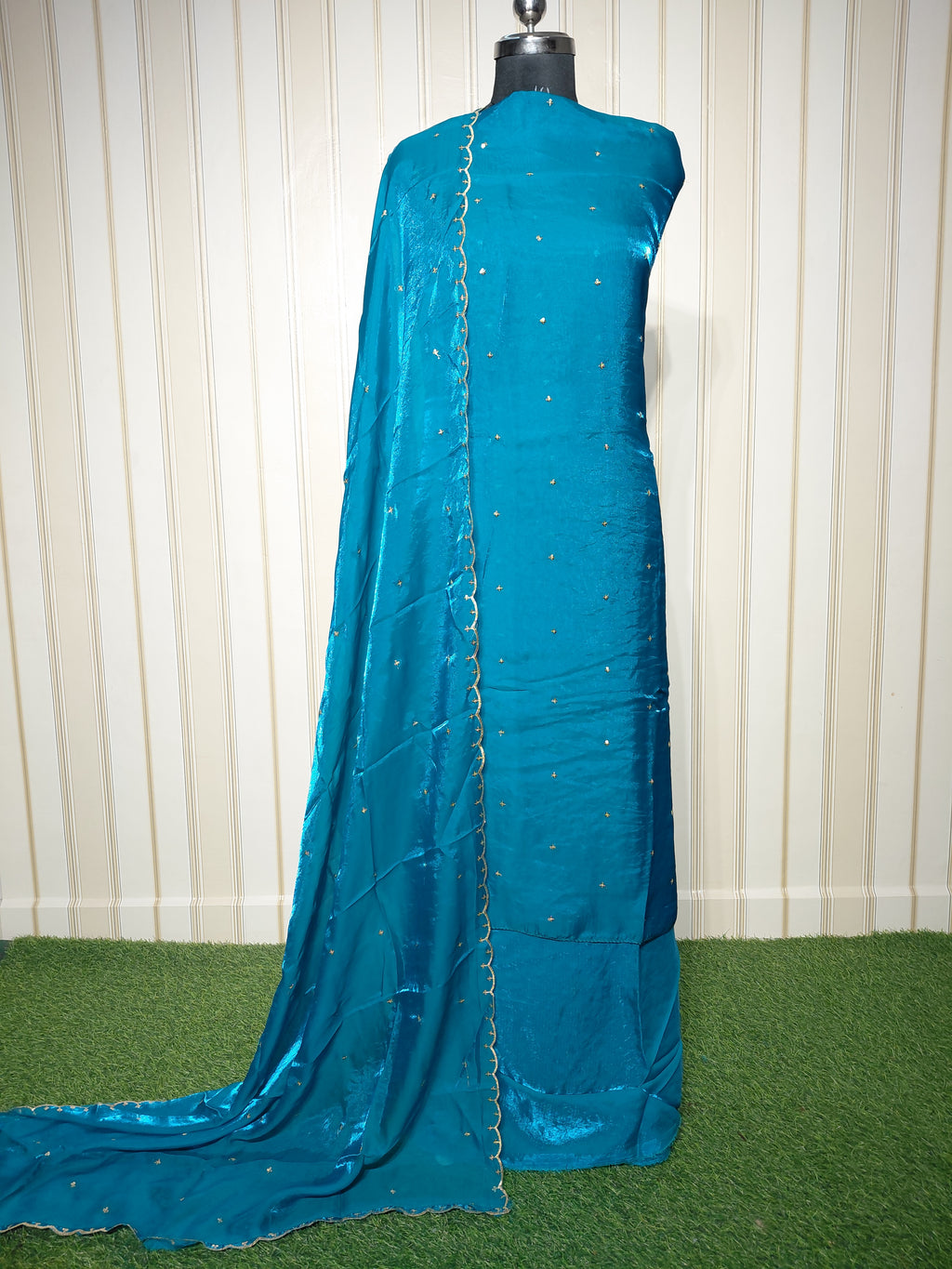 PREMIUM FENDY SILK SEQUENCE WORK SUIT