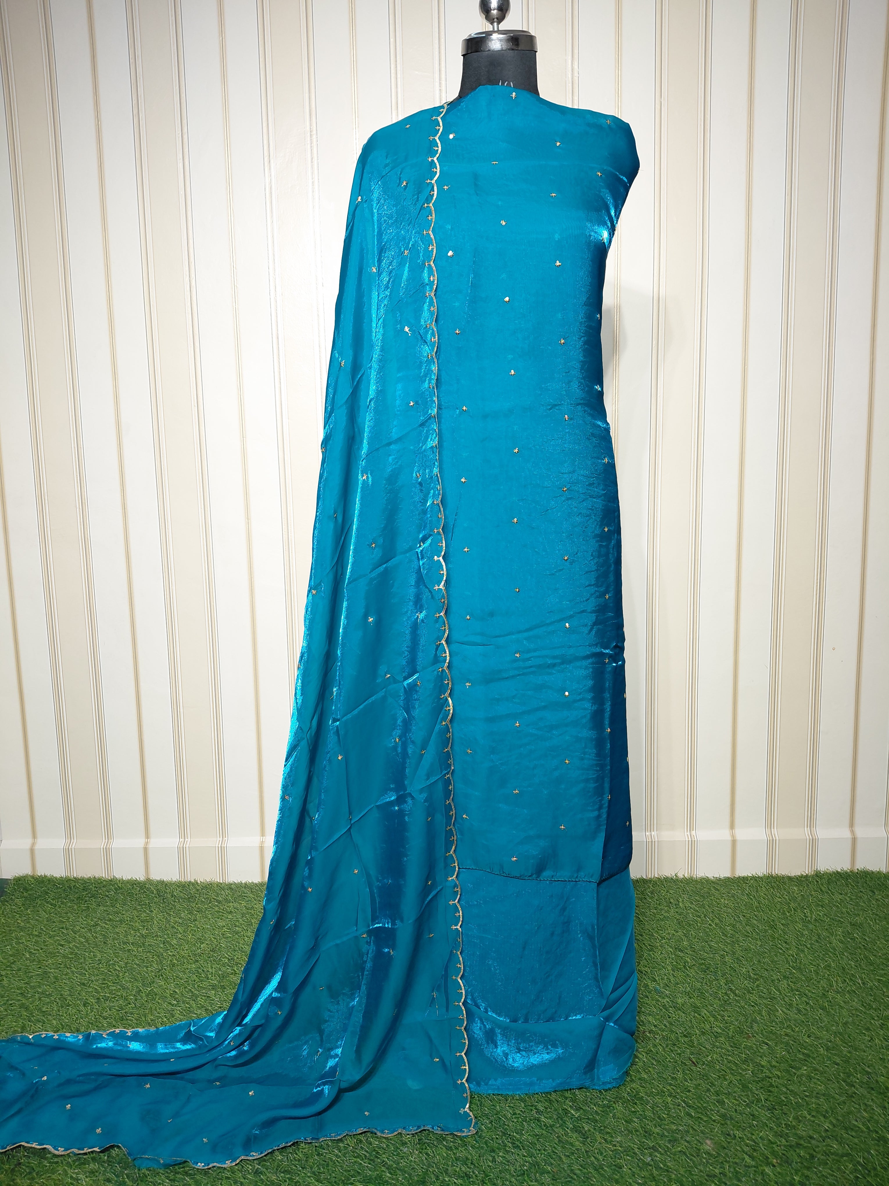 PREMIUM FENDY SILK SEQUENCE WORK SUIT