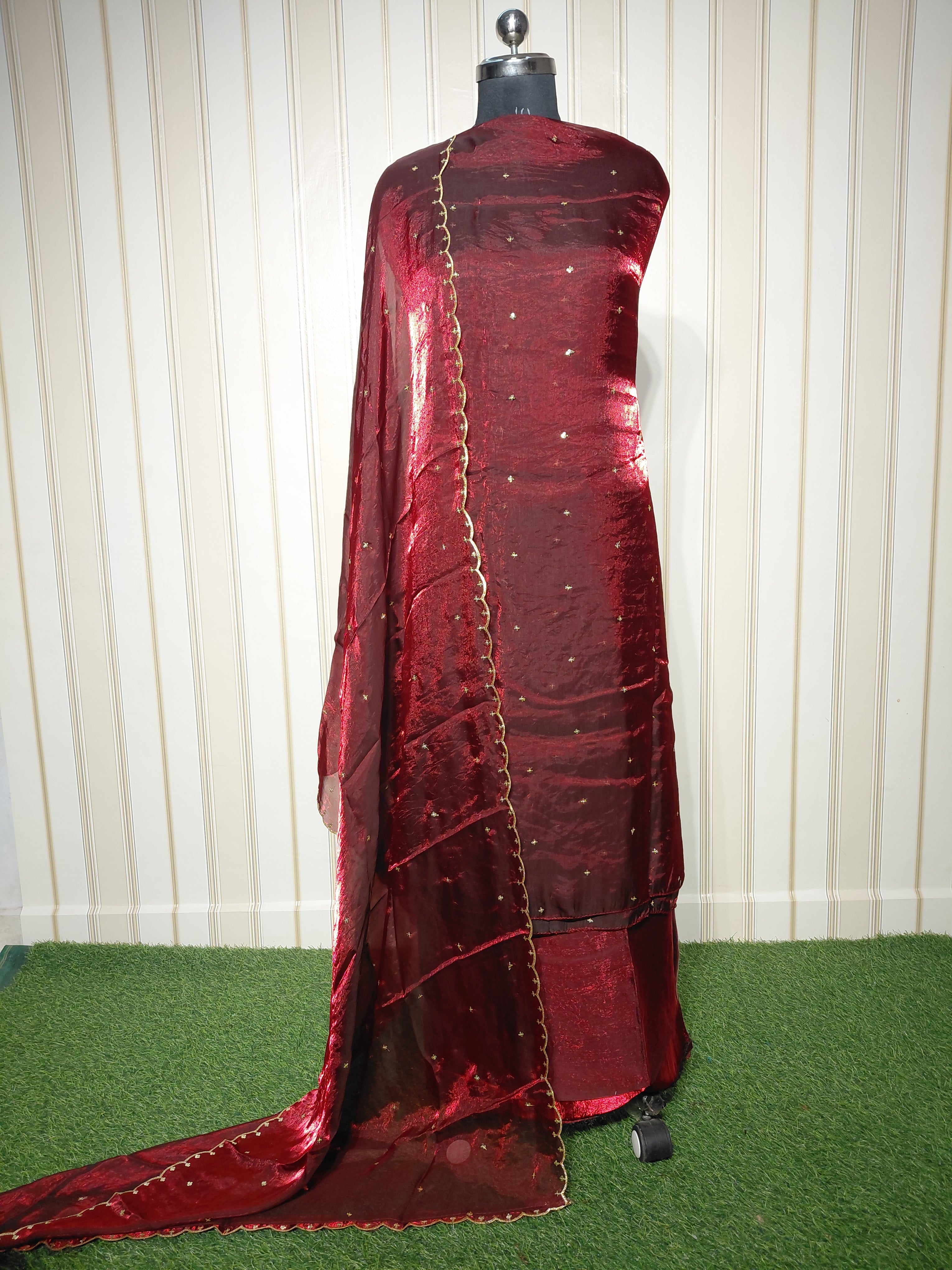 PREMIUM FENDY SILK SEQUENCE WORK SUIT
