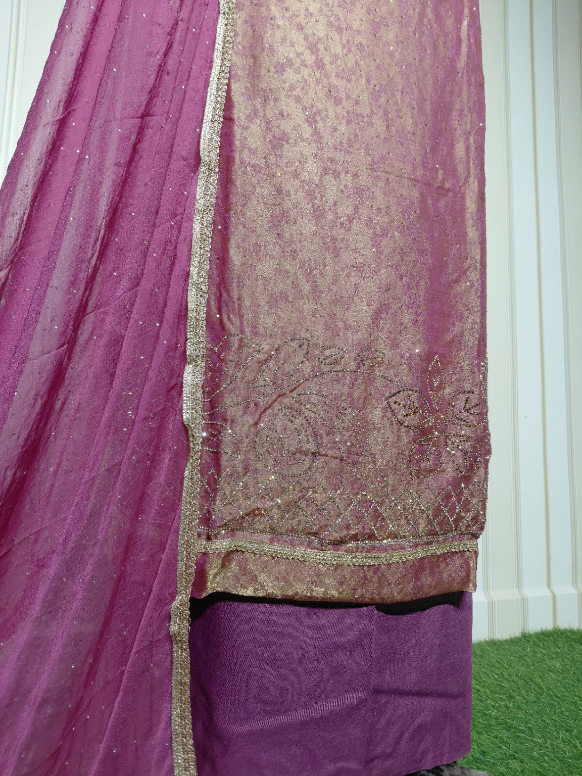 👑 ROYAL PREMIUM NC JACQUARD UNSTITCHED SUIT WITH BEAUTIFUL JARKAN WORK & DESIGNER LOOK