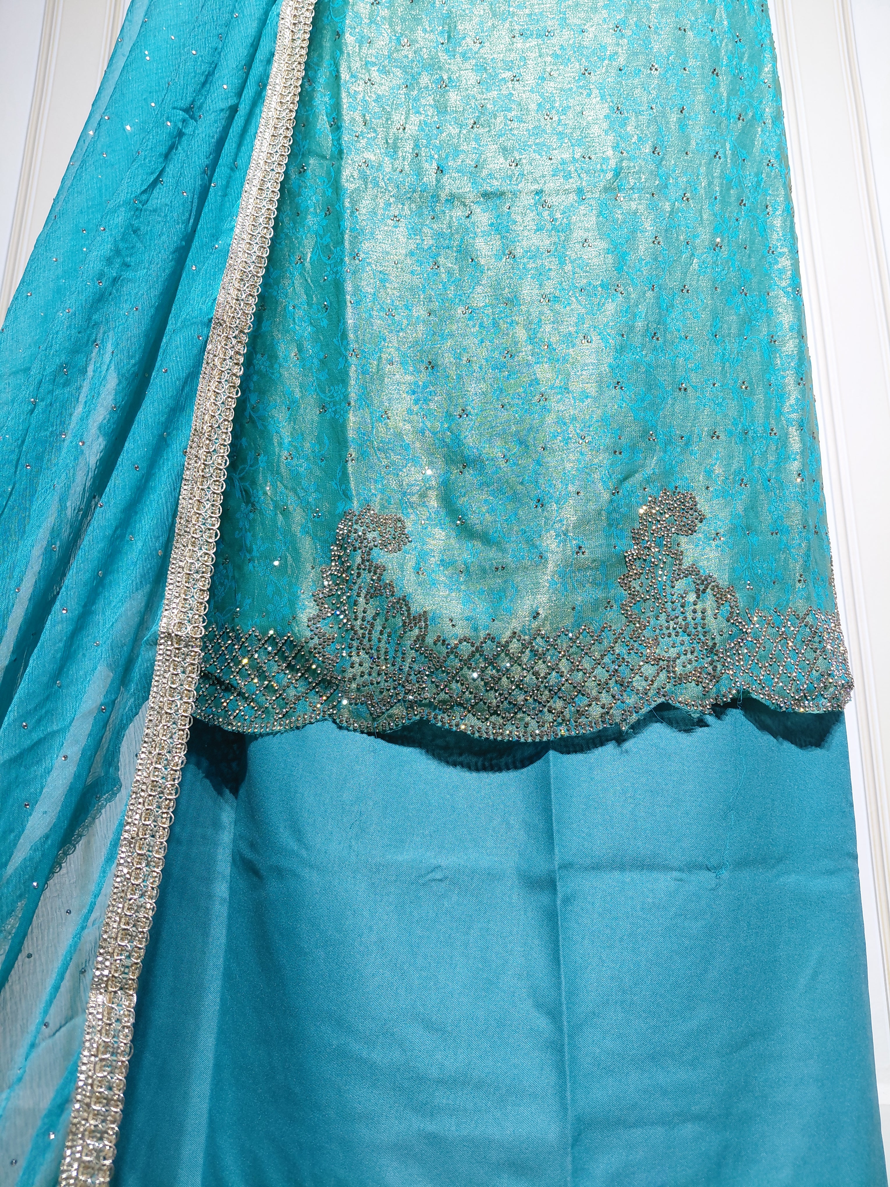 👑 ROYAL PREMIUM NC JACQUARD UNSTITCHED SUIT WITH BEAUTIFUL JARKAN WORK & DESIGNER LOOK
