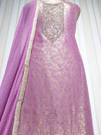 👑 ROYAL PREMIUM NC JACQUARD UNSTITCHED SUIT WITH BEAUTIFUL JARKAN WORK & DESIGNER LOOK