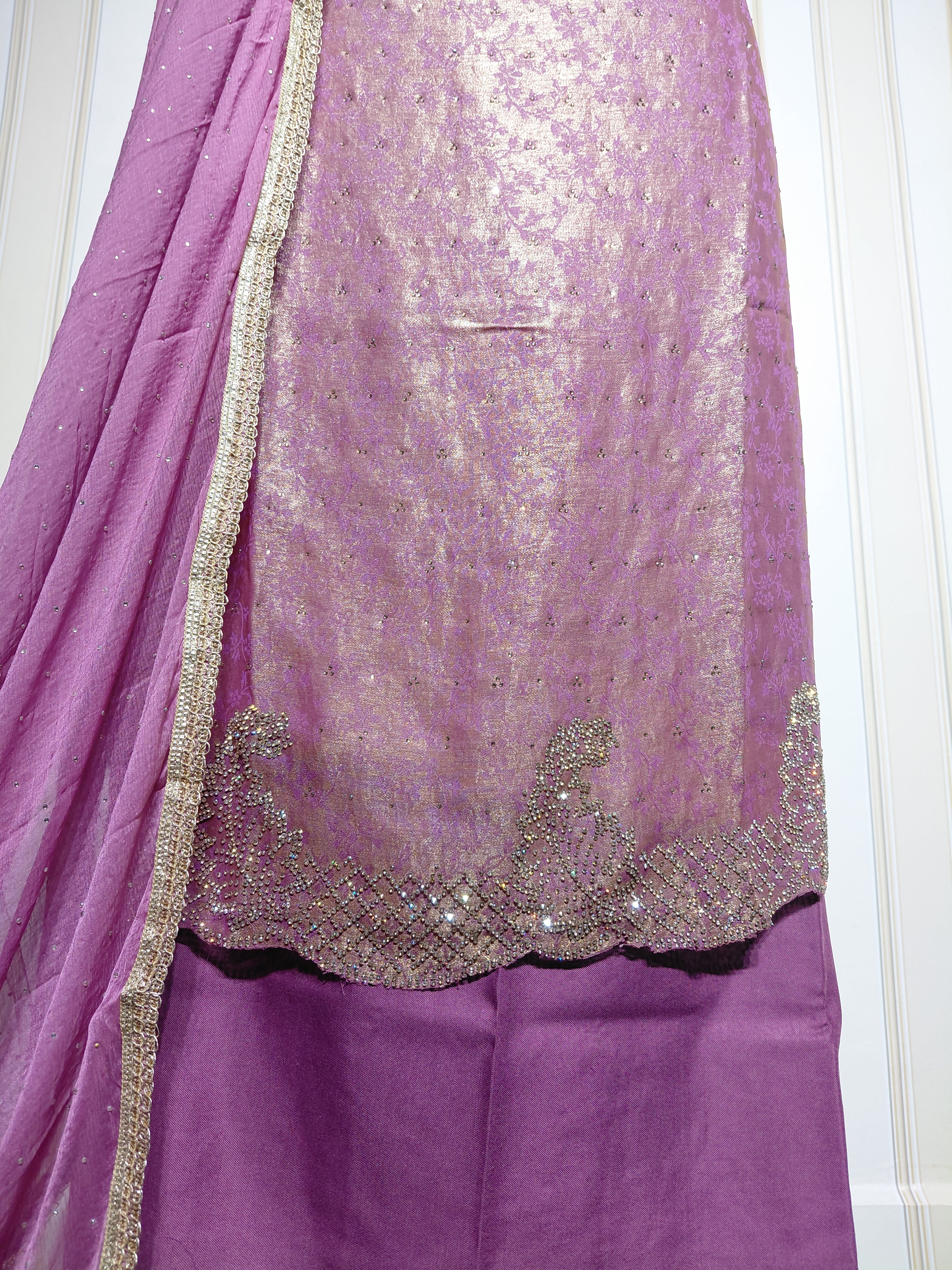 👑 ROYAL PREMIUM NC JACQUARD UNSTITCHED SUIT WITH BEAUTIFUL JARKAN WORK & DESIGNER LOOK