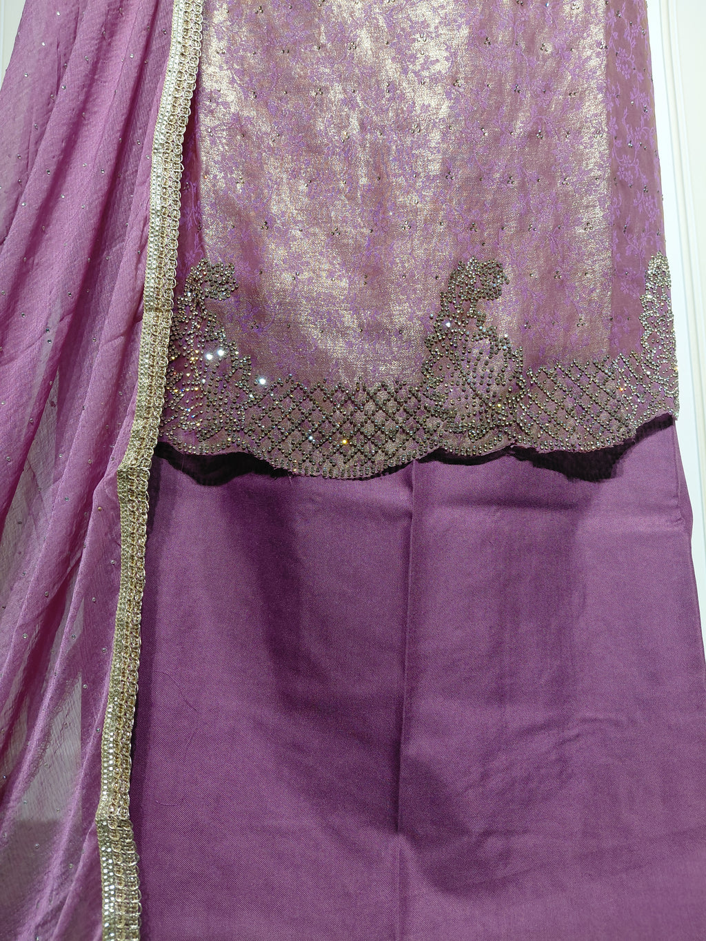 👑 ROYAL PREMIUM NC JACQUARD UNSTITCHED SUIT WITH BEAUTIFUL JARKAN WORK & DESIGNER LOOK