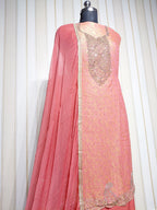 👑 ROYAL PREMIUM NC JACQUARD UNSTITCHED SUIT WITH BEAUTIFUL JARKAN WORK & DESIGNER LOOK