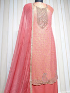 👑 ROYAL PREMIUM NC JACQUARD UNSTITCHED SUIT WITH BEAUTIFUL JARKAN WORK & DESIGNER LOOK