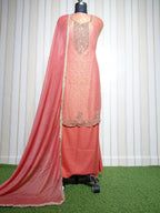👑 ROYAL PREMIUM NC JACQUARD UNSTITCHED SUIT WITH BEAUTIFUL JARKAN WORK & DESIGNER LOOK