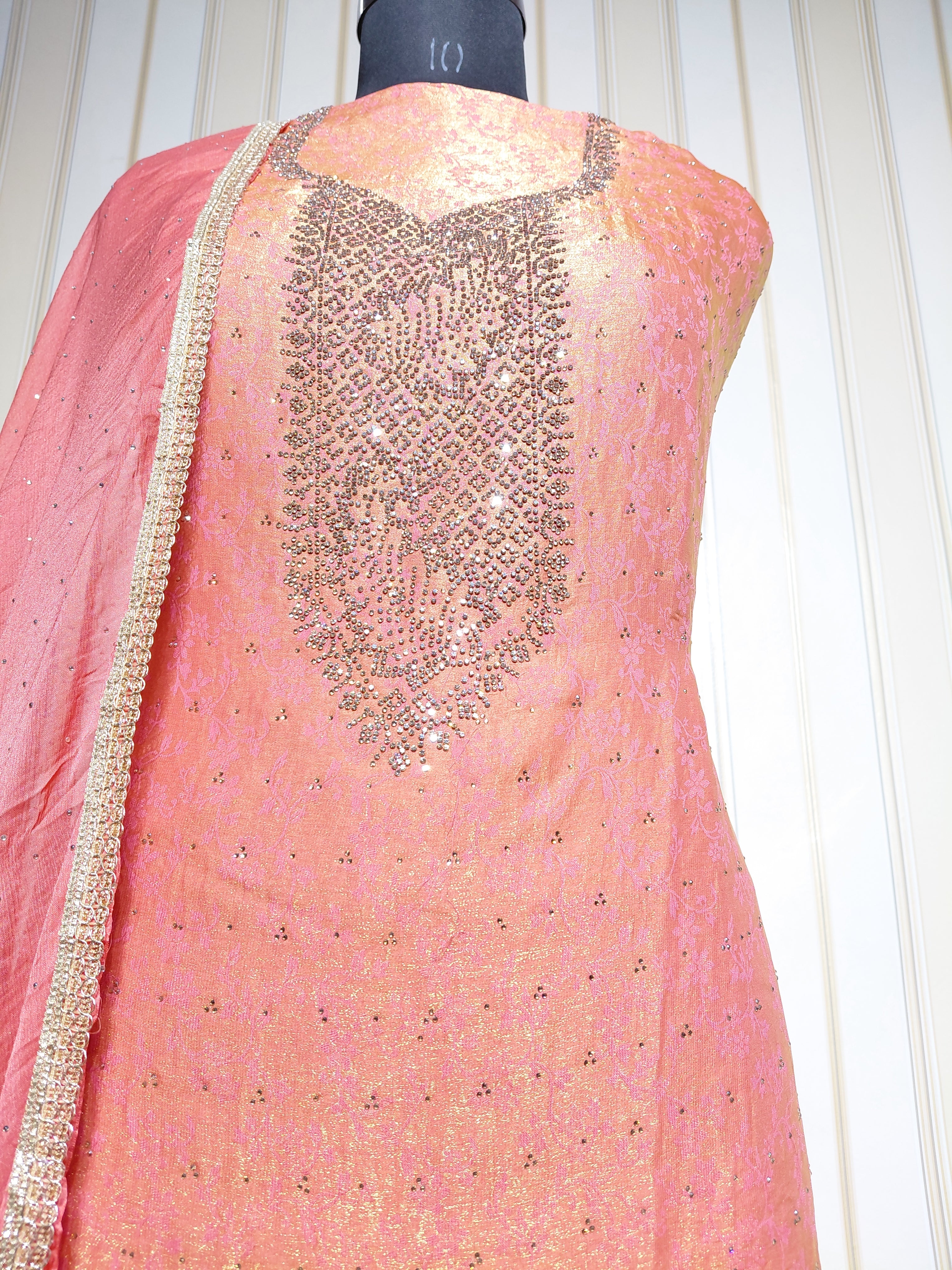 👑 ROYAL PREMIUM NC JACQUARD UNSTITCHED SUIT WITH BEAUTIFUL JARKAN WORK & DESIGNER LOOK