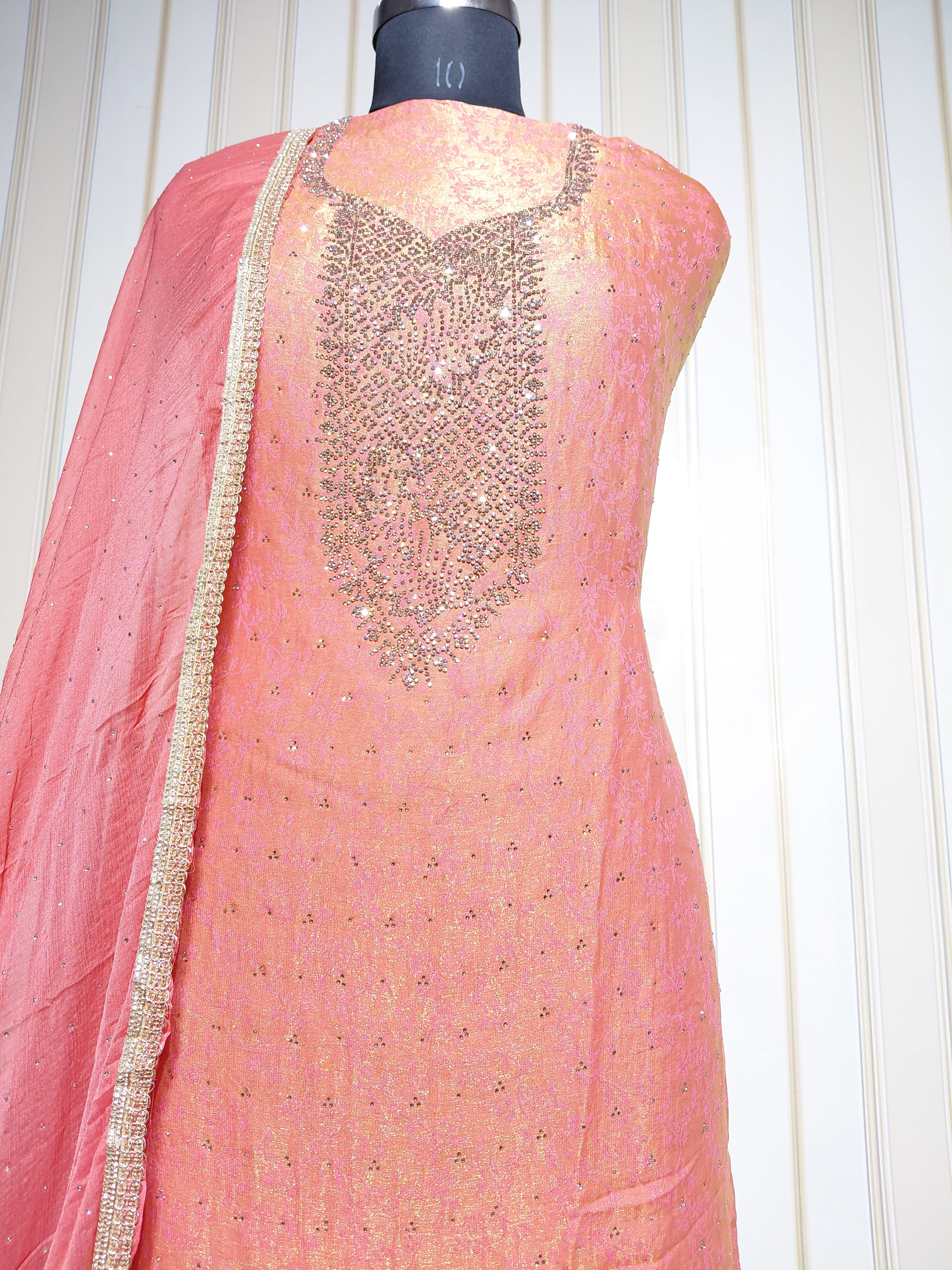 👑 ROYAL PREMIUM NC JACQUARD UNSTITCHED SUIT WITH BEAUTIFUL JARKAN WORK & DESIGNER LOOK