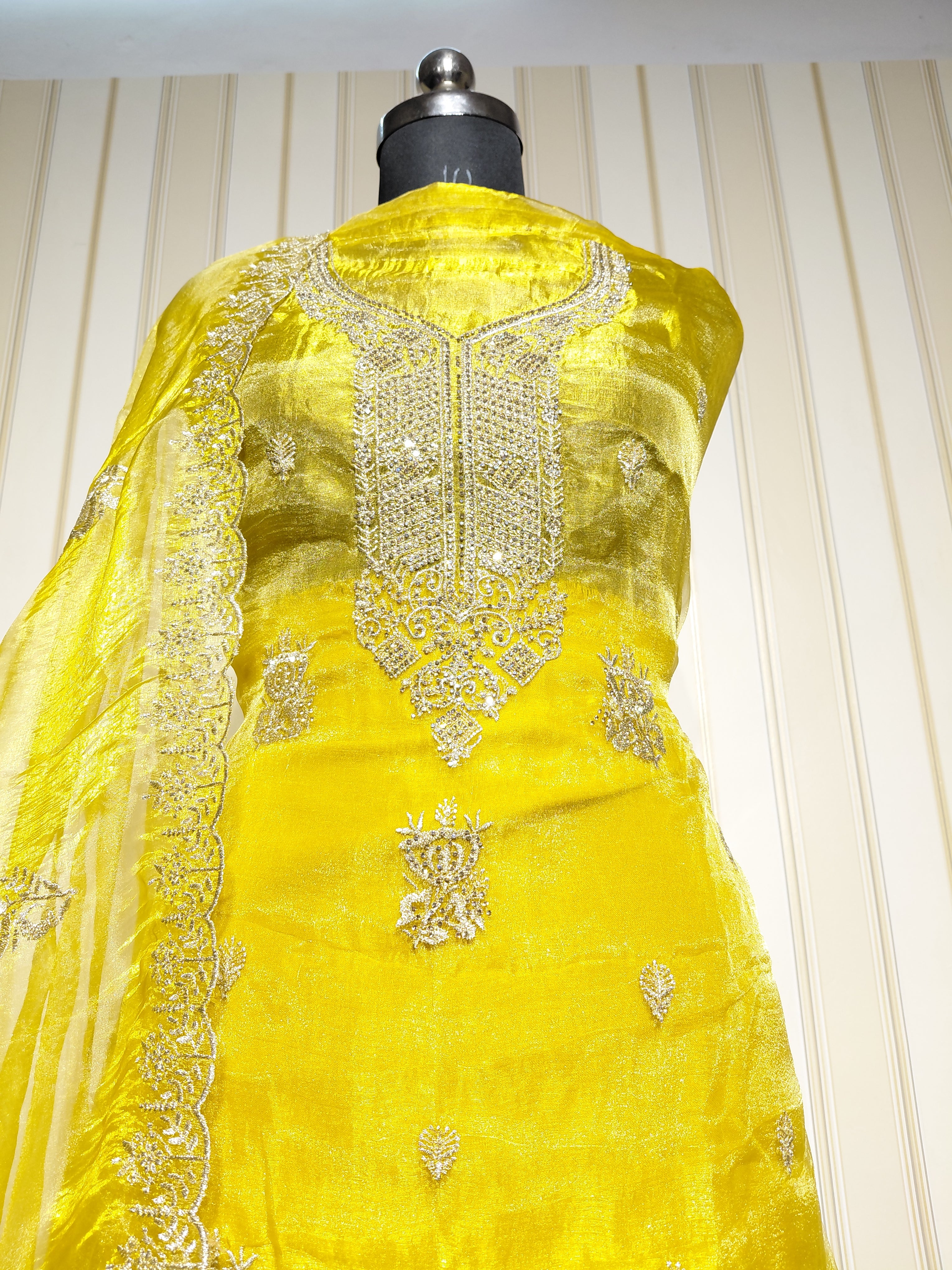 ROYAL PREMIUM ROLEX SILK SUIT WITH BEAUTIFUL EMBROIDERY & JARKAN WORK