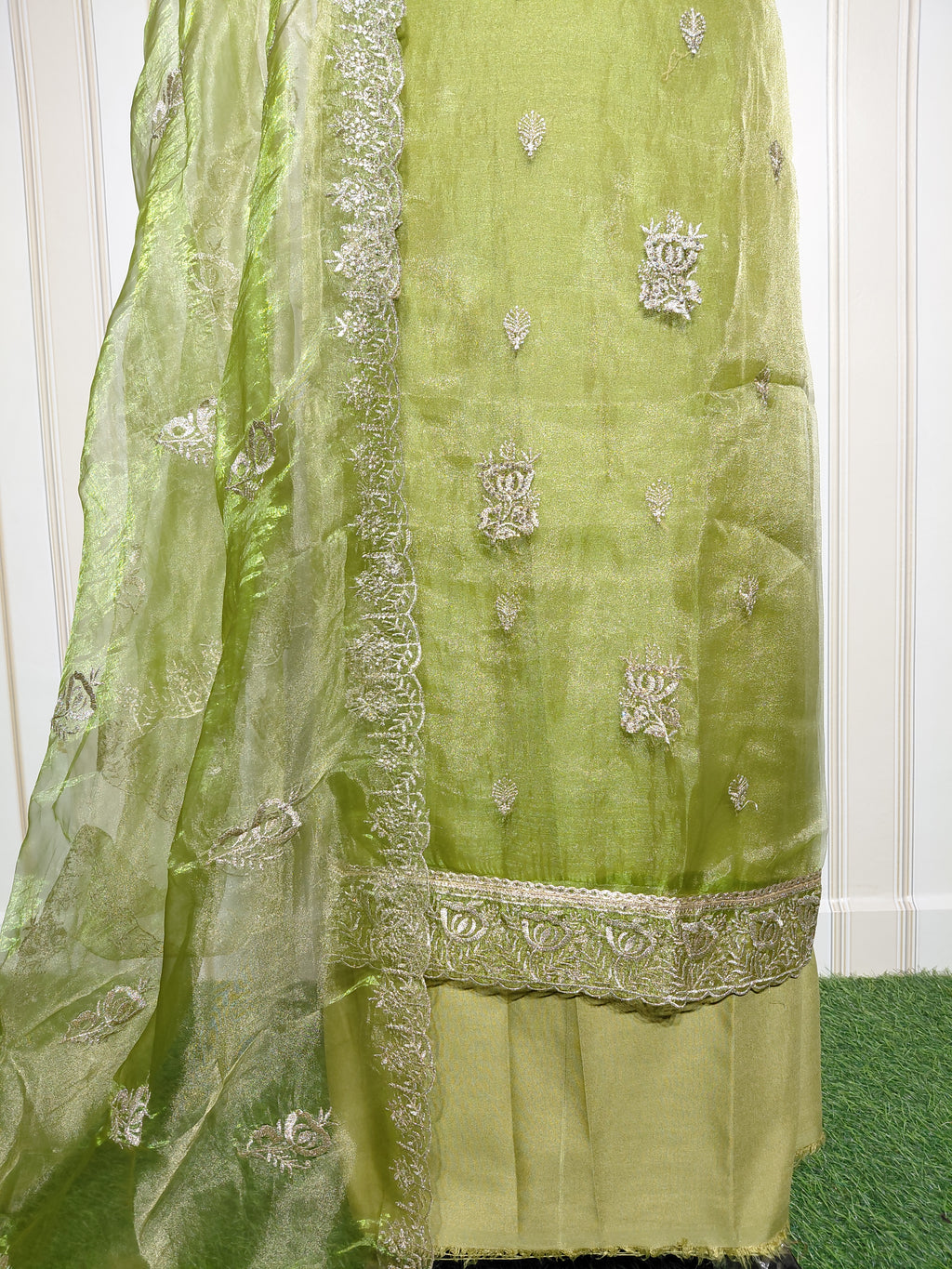 ROYAL PREMIUM ROLEX SILK SUIT WITH BEAUTIFUL EMBROIDERY & JARKAN WORK
