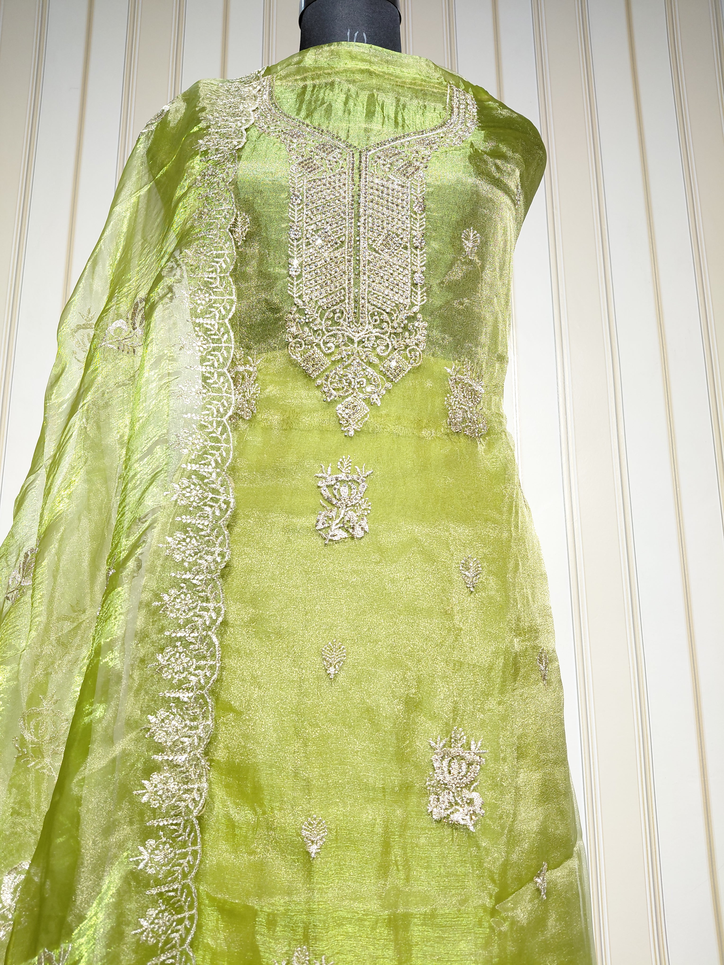 ROYAL PREMIUM ROLEX SILK SUIT WITH BEAUTIFUL EMBROIDERY & JARKAN WORK