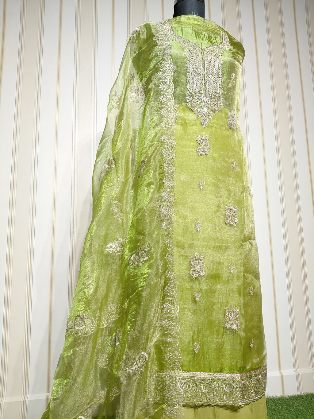 ROYAL PREMIUM ROLEX SILK SUIT WITH BEAUTIFUL EMBROIDERY & JARKAN WORK