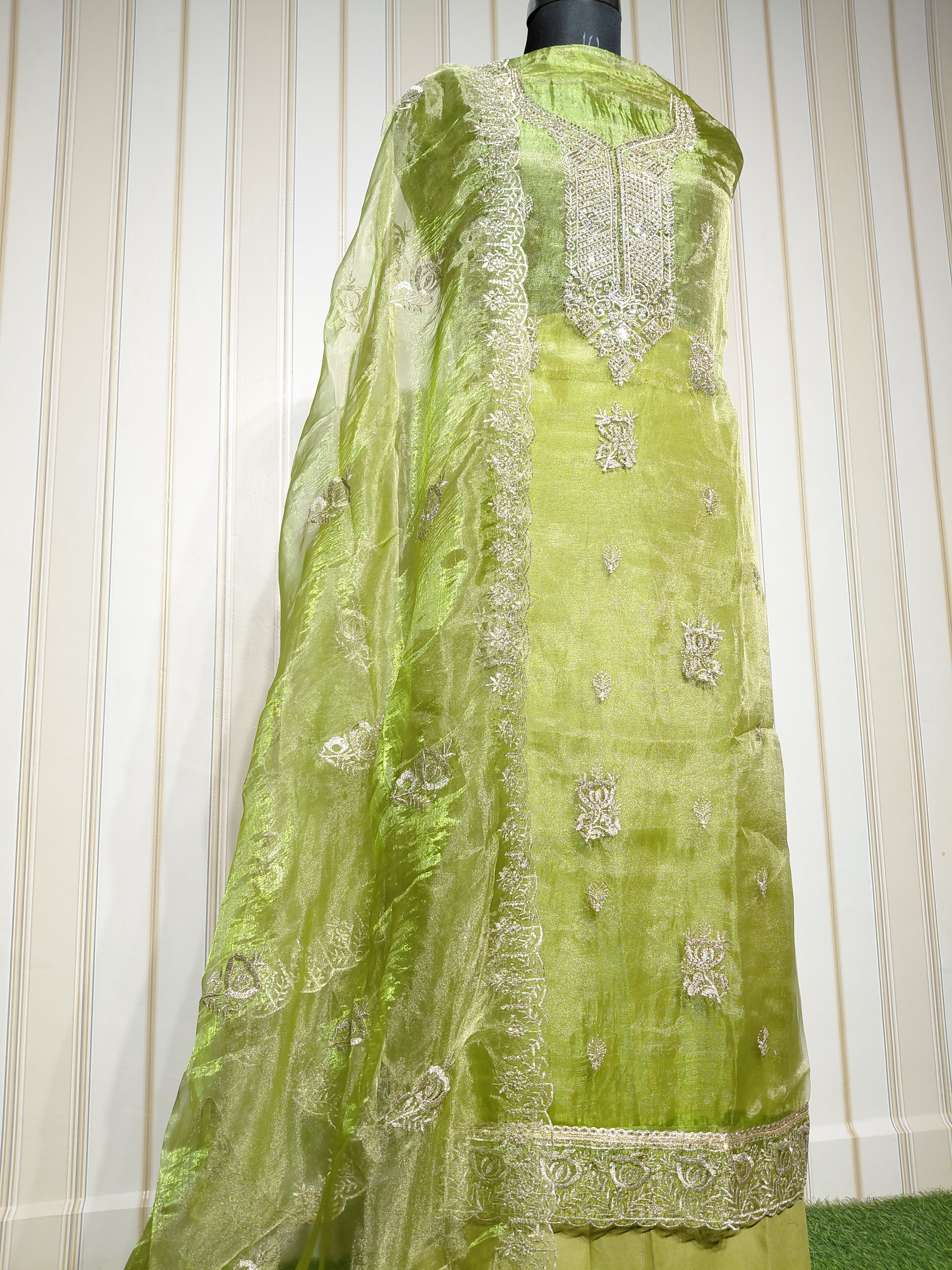 ROYAL PREMIUM ROLEX SILK SUIT WITH BEAUTIFUL EMBROIDERY & JARKAN WORK