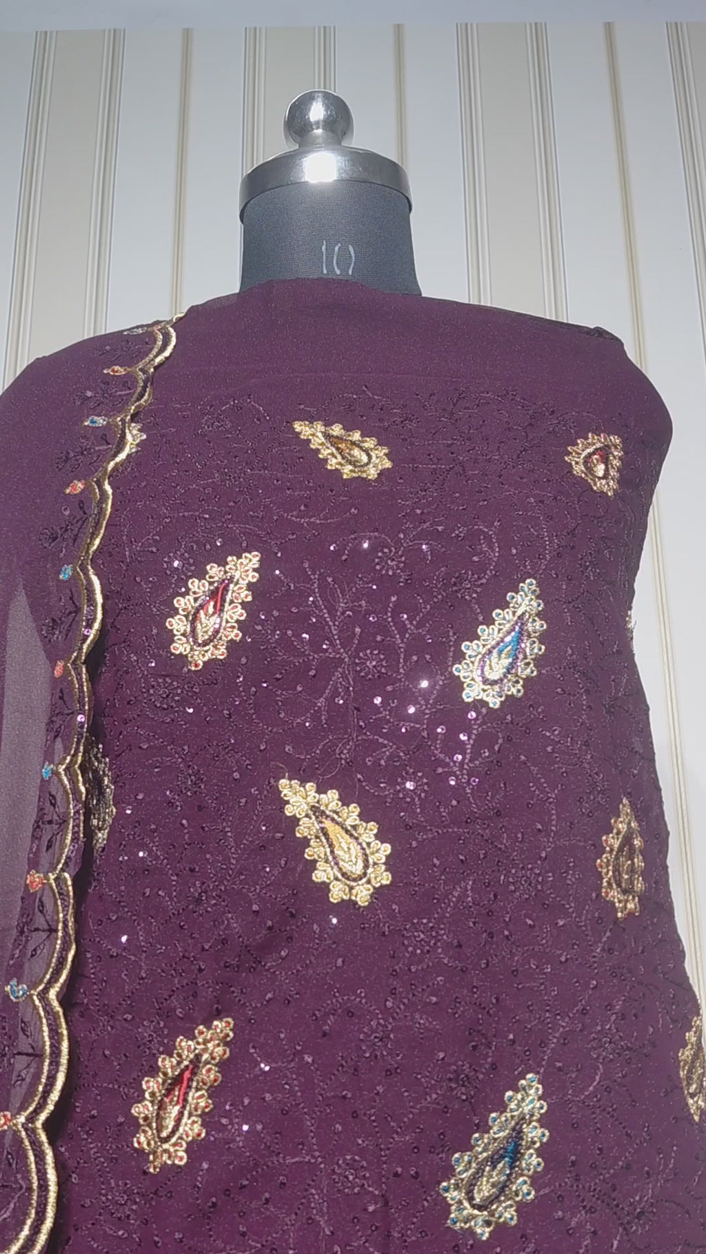 PREMIUM HEAVY STAR GEORGETTE WITH BYUTIFULL SEQUANCE WORK