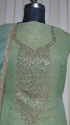 👑 ROYAL PREMIUM NC JACQUARD UNSTITCHED SUIT WITH BEAUTIFUL JARKAN WORK & DESIGNER LOOK
